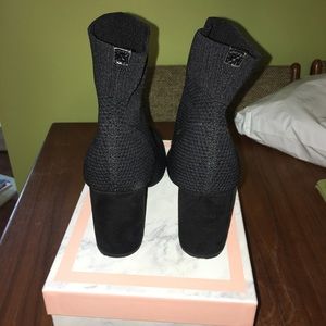 Black "Sock Style" Heels